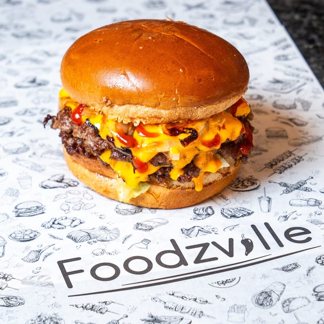Beef Smash Double Burger.